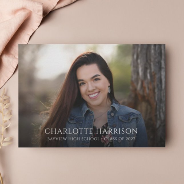 Convites Foto Festa de formatura Bohemian Floral (Criador carregado)