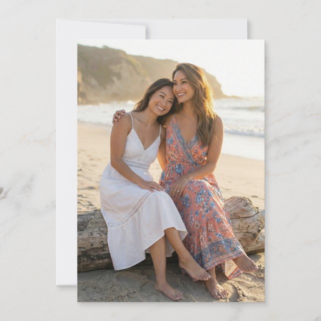 Convites Foto Floral da Pêssego Alegre (Frente)