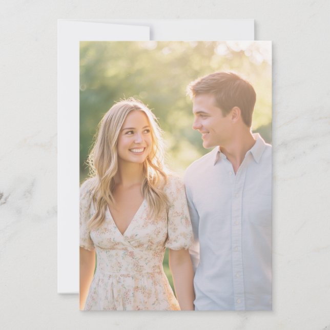 Convites Foto Floral Pastel Serena (Frente)