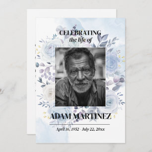 Convites Foto Funeral Celebração Do Memorial Da Vida
