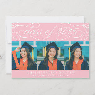 CONVITES FOTO GRADUAÇÃO DA TURMA DE 2025 EM LETRA ELEGANTE