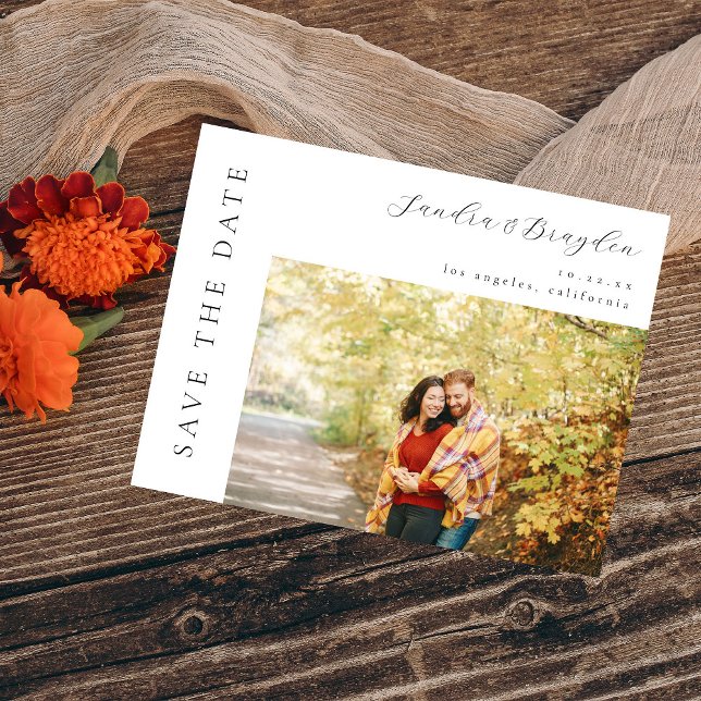 Convites Foto H MOD Simples Salvar a Data (Criador carregado)