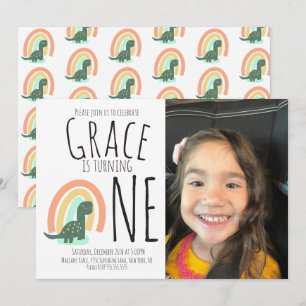 Convites Foto I da Festa de aniversário do Arco-Íris do D