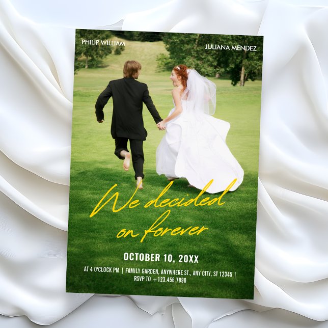 Convites Foto icônica de casamento (Criador carregado)