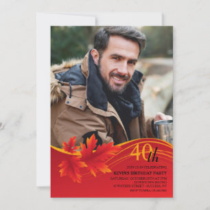 Convites Foto Maple Leaf