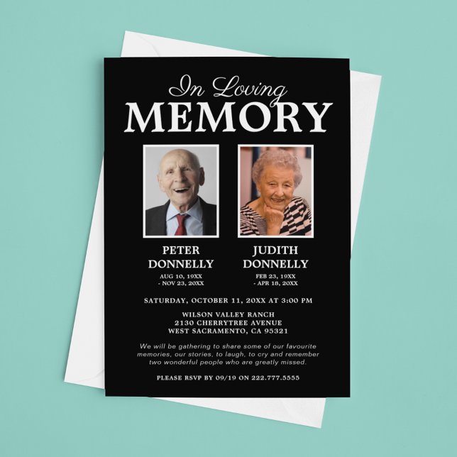 Convites Foto Memorial Dupla (Criador carregado)