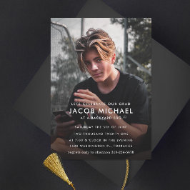 Convites Foto mínima da festa de formatura