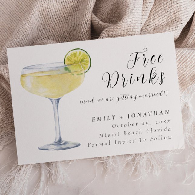 Convites Foto Mínima Engraçado Casamento Salve A Data (Criador carregado)