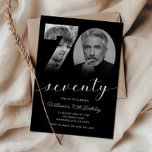 Foto minimalista de 70 Birthday Setenta
