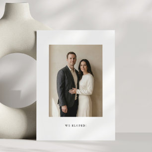 Convites Foto Minimalista Preto e Branco Celebração de Casa