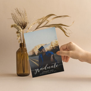 Convites Foto Minimalista Que Ele Fez Festa de formatura