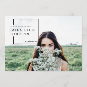 Convites Foto moderna da celebração da graduação do