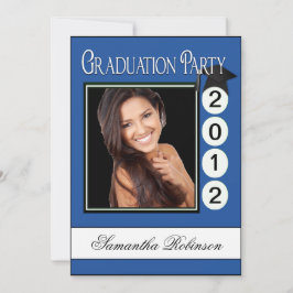 Convites Foto moderna do costume da festa de formatura do