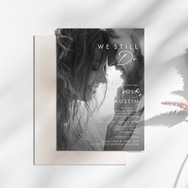 Convites Foto Moderna Minimalista Que Ainda Fazemos Renovaç (Criador carregado)