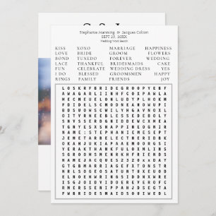 Convites Foto Moderna Pesquisa de Word Salve a Data - W2