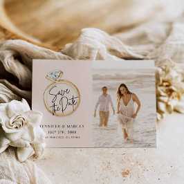 Convites Foto Moderna Salva a Data