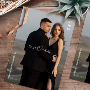 Convites Foto Moderna Salvar Nossa Data