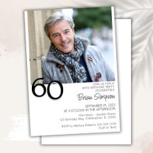Foto Moderno Minimalista Aniversário de 60 anos