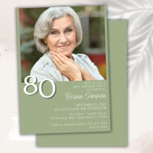 Foto Moderno Minimalista Aniversário de 80 anos Ve