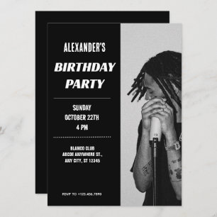 Convites Foto monocromática moderna