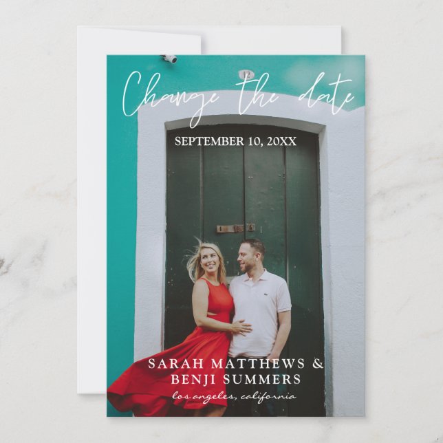 Convites Foto - Mudar Data (Frente)