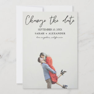 Convites Foto - Mudar Data - Texto Superior