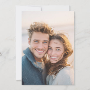 Convites Foto Natural Azul Alegre