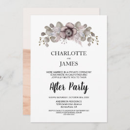 Convites Foto Personalizada Casamento Floral Eucalyptus Apó