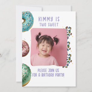 Convites Foto Personalizada - Dois Sprinkles de Festa de se