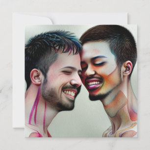 Convites Foto personalizada LGBTQIA+ Gay