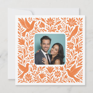 Convites Foto personalizada mexicana Otomí Tenango Salvar D