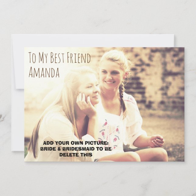 Convites Foto personalizada ser minha (Frente)