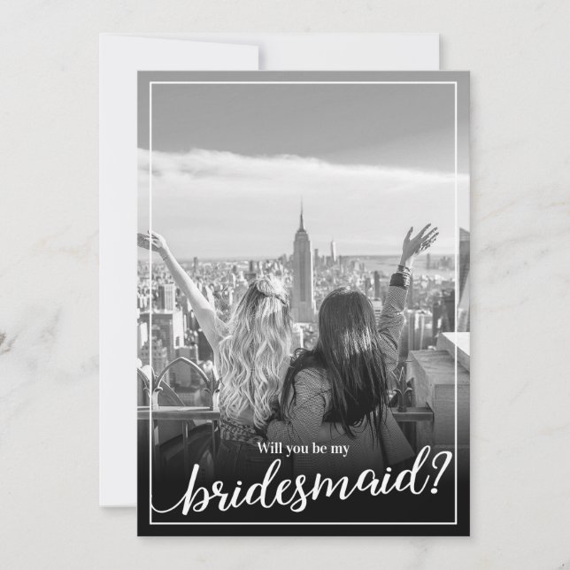 Convites Foto Personalizada Você Será Minha Porta-Voz (Frente)