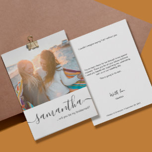 Convites Foto personalizada Você será minha proposta de mad