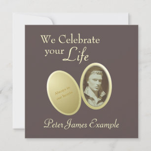 Convites Foto personalizável: Acordar / Funeral (Vivo)