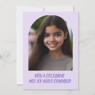 Convites Foto Personidación de Cumpleños
