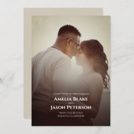 Convites Foto pessoal | Casamento simples