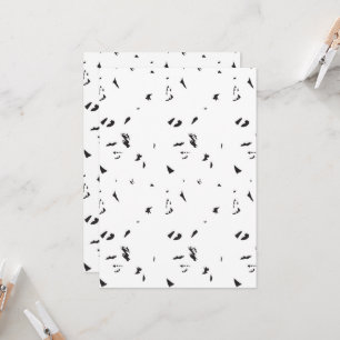 Convites Foto preta e branca de um bando de aves