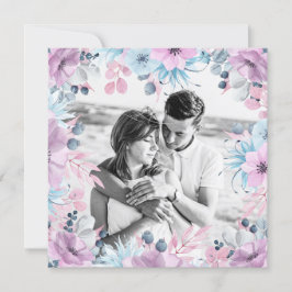 Convites *~* FOTO QR RSVP Frame Floral do Quadro AR12 Casam