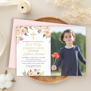 Convites Foto: Rosa Floral Primeira Santa Foto Comunitária