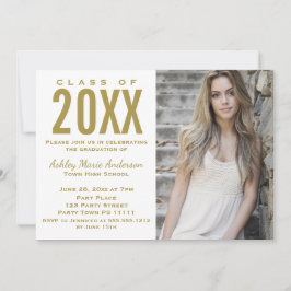 Convites Foto Rustic Floral Watercolor Festa de formatura