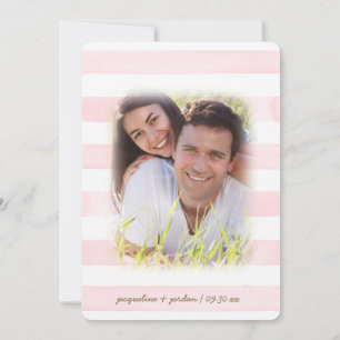 Convites Foto Salve a Data Moderno Floral Aquarela