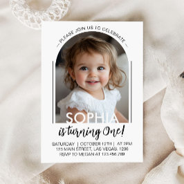 Convites Foto Simples de Aniversário com Script Mínimo Mode