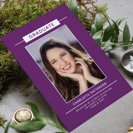 Convites Foto Simples de Script Moderno de festa de formatu