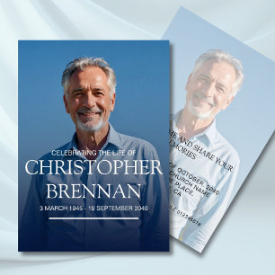 Convites Foto Simples, Felebração Memorial da Vida