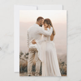 Convites Foto Simples para Casamento em Vellum/Acrylic