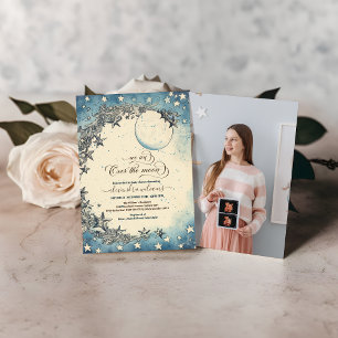 Convites Foto sobre o Chá de fraldas Sonho da Lua