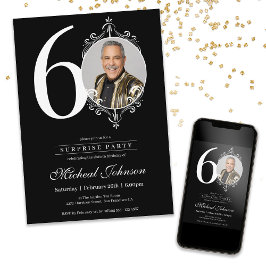 Convites Foto Surpresa 60ª Festa de aniversário