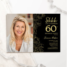 Foto surpresa Dourada negra do Elegante 60º aniver