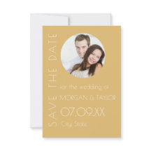 Foto Tonal de Champanhe Moderno Salva a Data